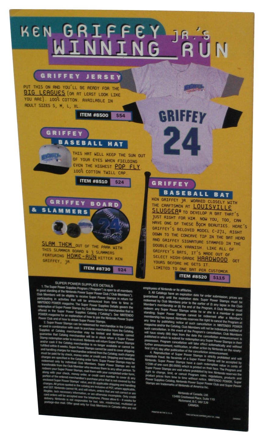 Nintendo Power Club Super Power Supplies Spring 1996 Video Game Catalog Book