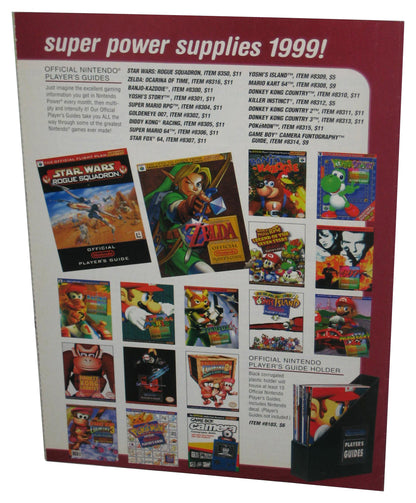 Nintendo Power Club Super Power Supplies Spring 1999 Catalog Book - (Bowser Cover)
