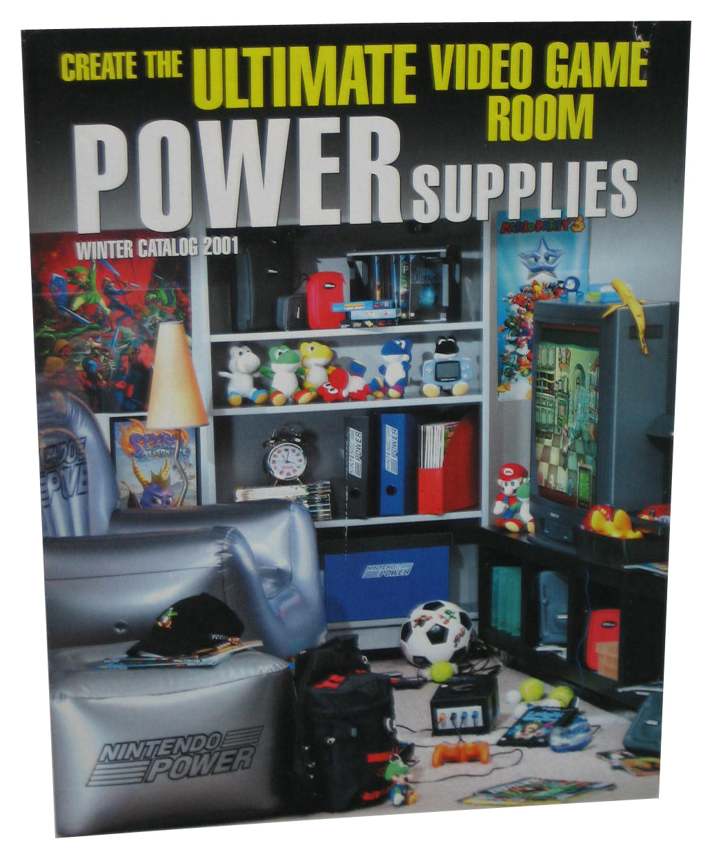 Nintendo Power Create Ultimate Video Game Room Supplies Winter 2001 Catalog Book