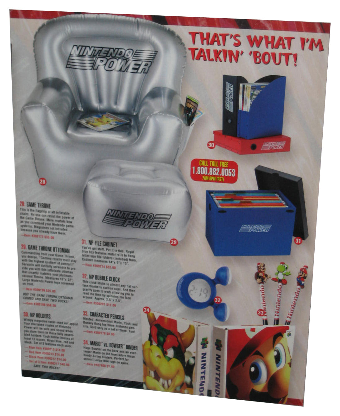 Nintendo Power Create Ultimate Video Game Room Supplies Winter 2001 Catalog Book