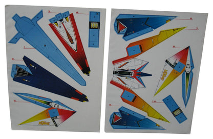 Nintendo Power Star Fox Promo Insert Spaceship Sticker Sheets