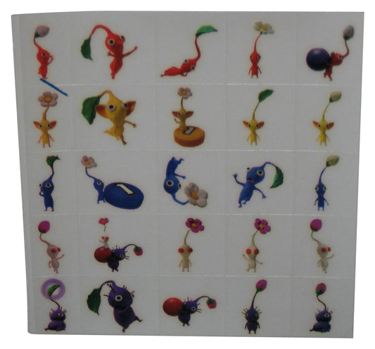 Nintendo Power Magazine Pikmin Gamecube Sticker Sheet - (25 Stickers)