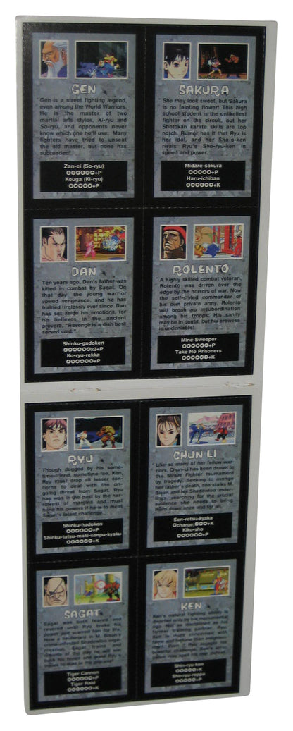 Nintendo Power Street Fighter Alpha 2 Capcom Uncut Card Sheet - (8 Cards)