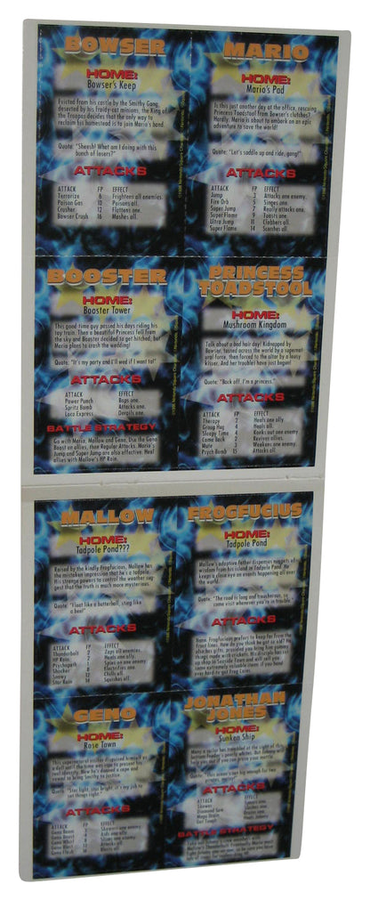 Nintendo Power Super Mario RPG Legend of The Seven Stars Uncut Card Sheet - (8 Cards)