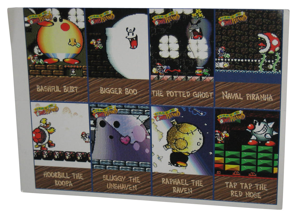 Nintendo Power Super Mario World 2 Yoshi's Island Uncut Card Sheet - (8 Cards)
