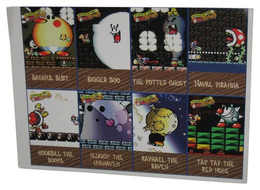 Nintendo Power Super Mario World 2 Yoshi's Island Uncut Card Sheet - (8 Cards)