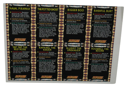 Nintendo Power Super Mario World 2 Yoshi's Island Uncut Card Sheet - (8 Cards)