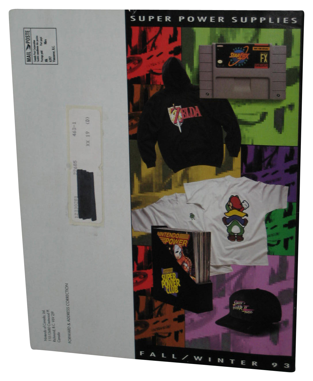 Nintendo Power Super Supplies Fall Winter 1993 Video Game Catalog Book