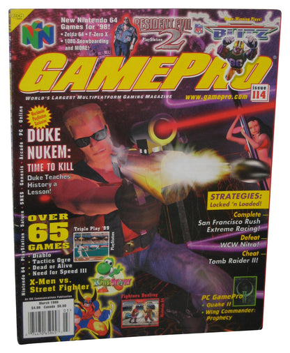 GamePro March 1998 Magazine Book #114 - (Duke Nukem Time To Kill Cover)