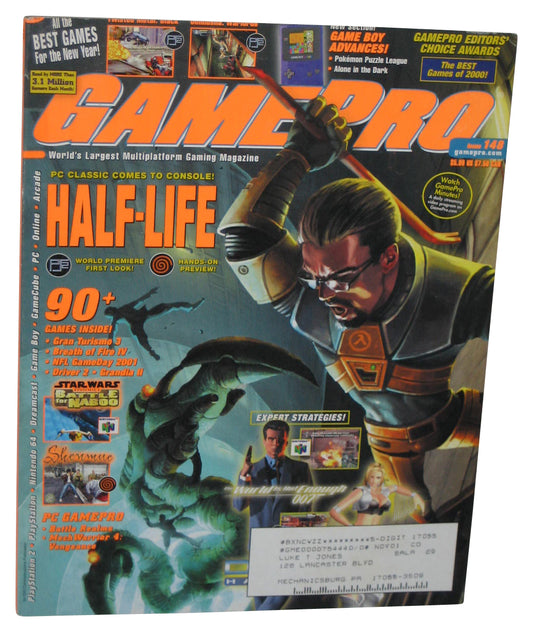 GamePro January 2001 Magazine Book #148 - (Half-Life Cover)