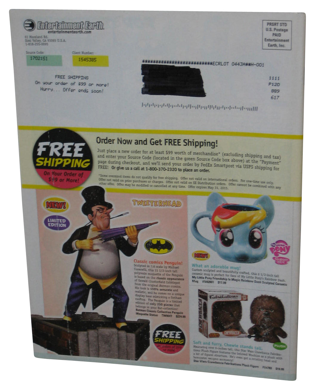 Entertainment Earth Summer 2015 Catalog Book Issue No. 53A