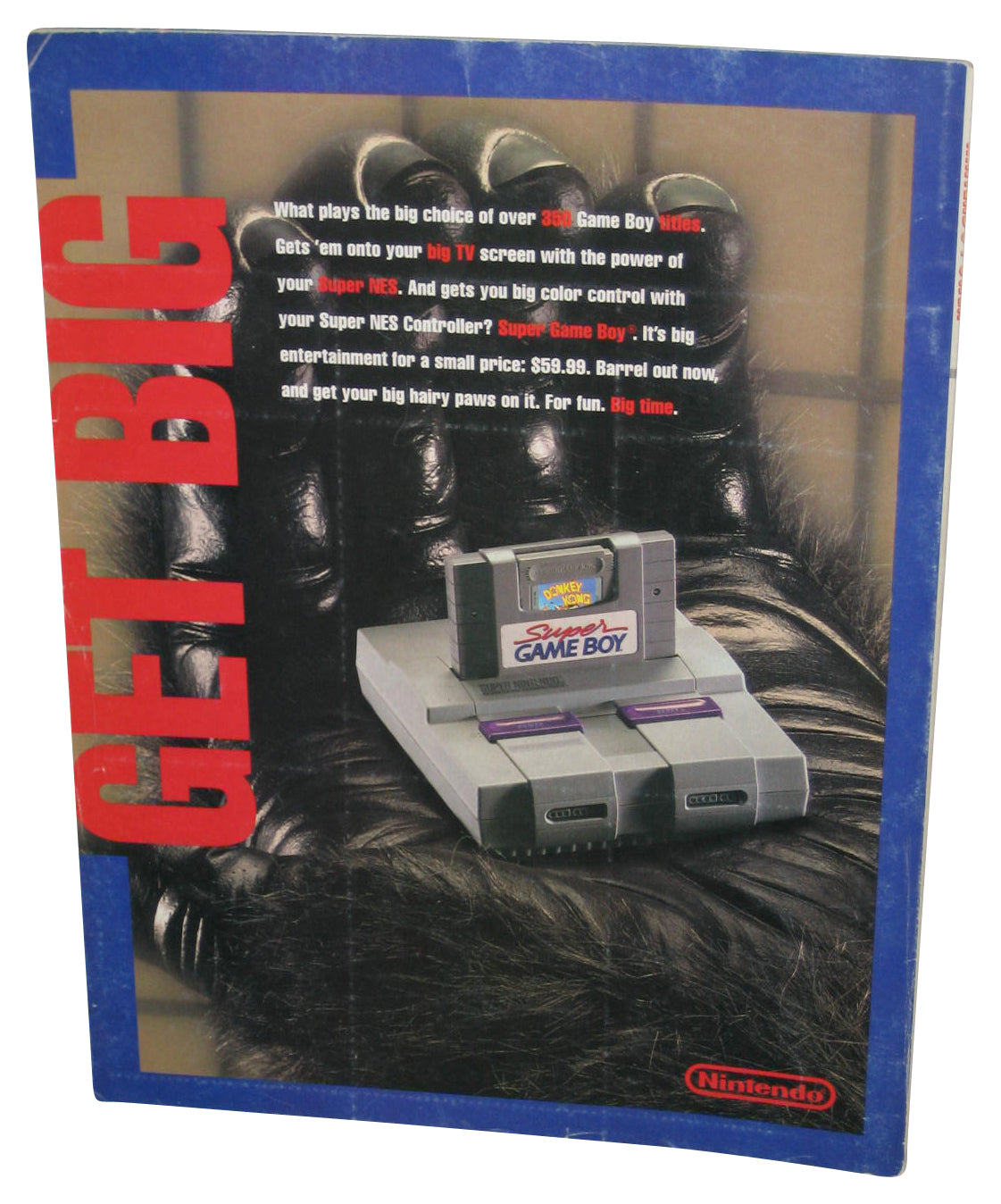 Nintendo Power June 1994 Vol. 61 Magazine Book w/ Cards & Poster - (Donkey Kong Gameboy Cover)