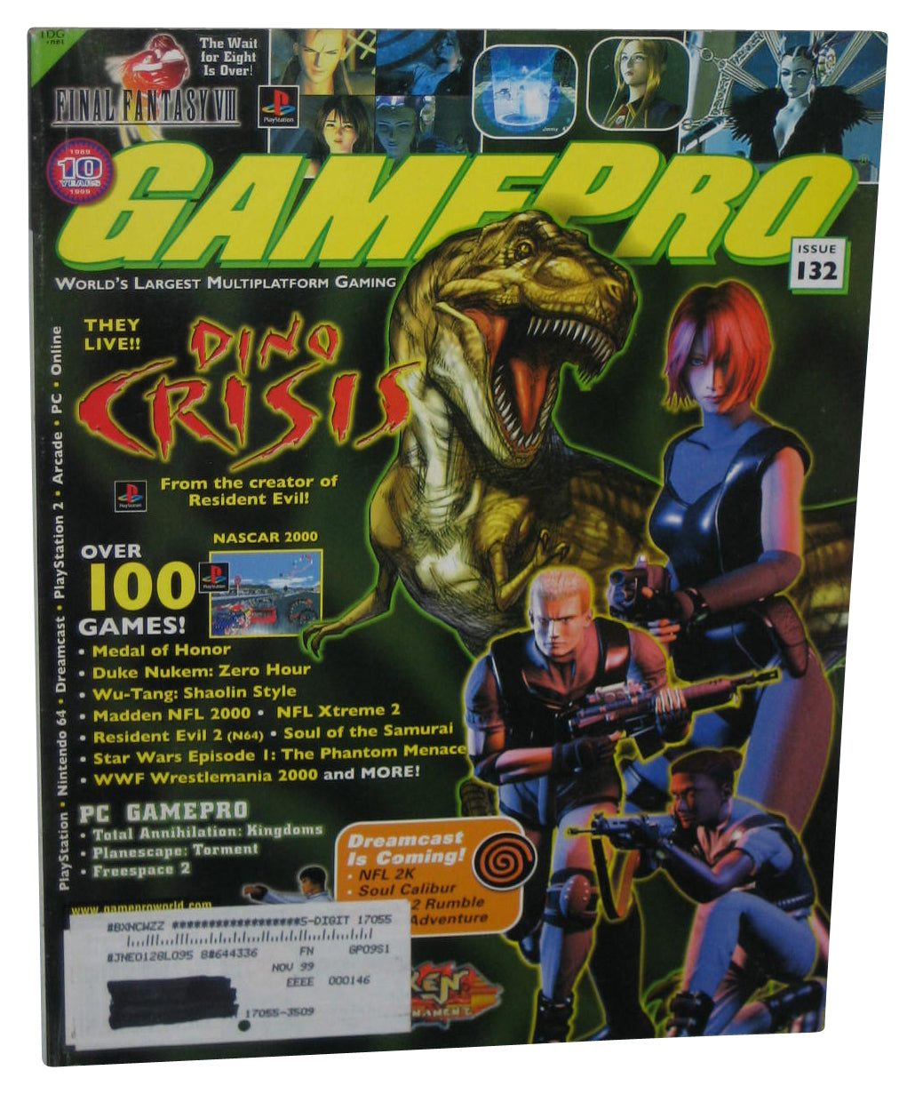 GamePro September 1999 Magazine Book #132 - (Dino Crisis Cover)