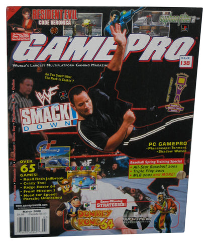 GamePro March 2000 Magazine Book #138 - (WWF Smack Down Cover)