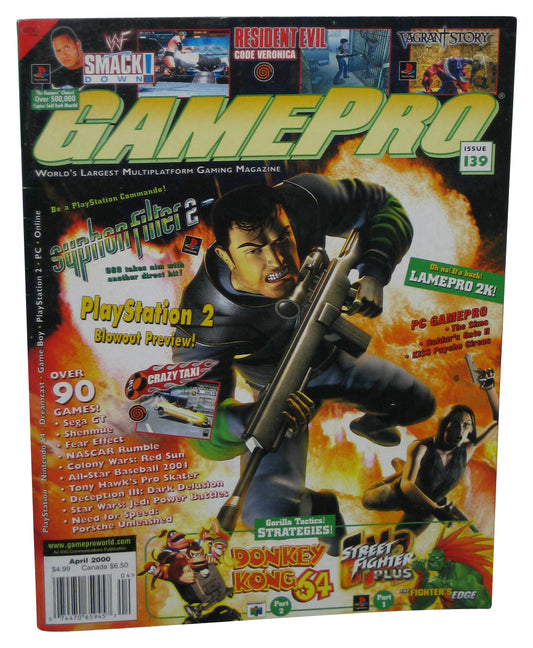 GamePro April 2000 Magazine Book #139 - (Syphon Filter 2 Cover)