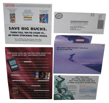 Nintendo Power Subscription Renewal Paperwork w/ Envelope