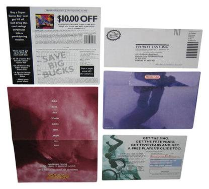 Nintendo Power Subscription Renewal Paperwork w/ Envelope