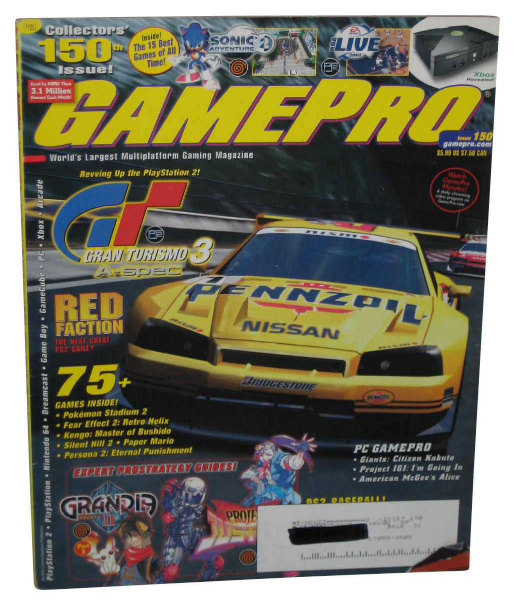 GamePro March 2001 Magazine Book #150 - (Gran Turismo 3 Cover)