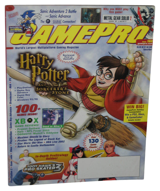 GamePro January 2002 Magazine Book #160 - (Harry Potter Cover)