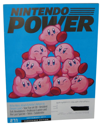 Nintendo Power September 2011 Magazine Book #271 - (Kirby Mass Attack Return Cover)