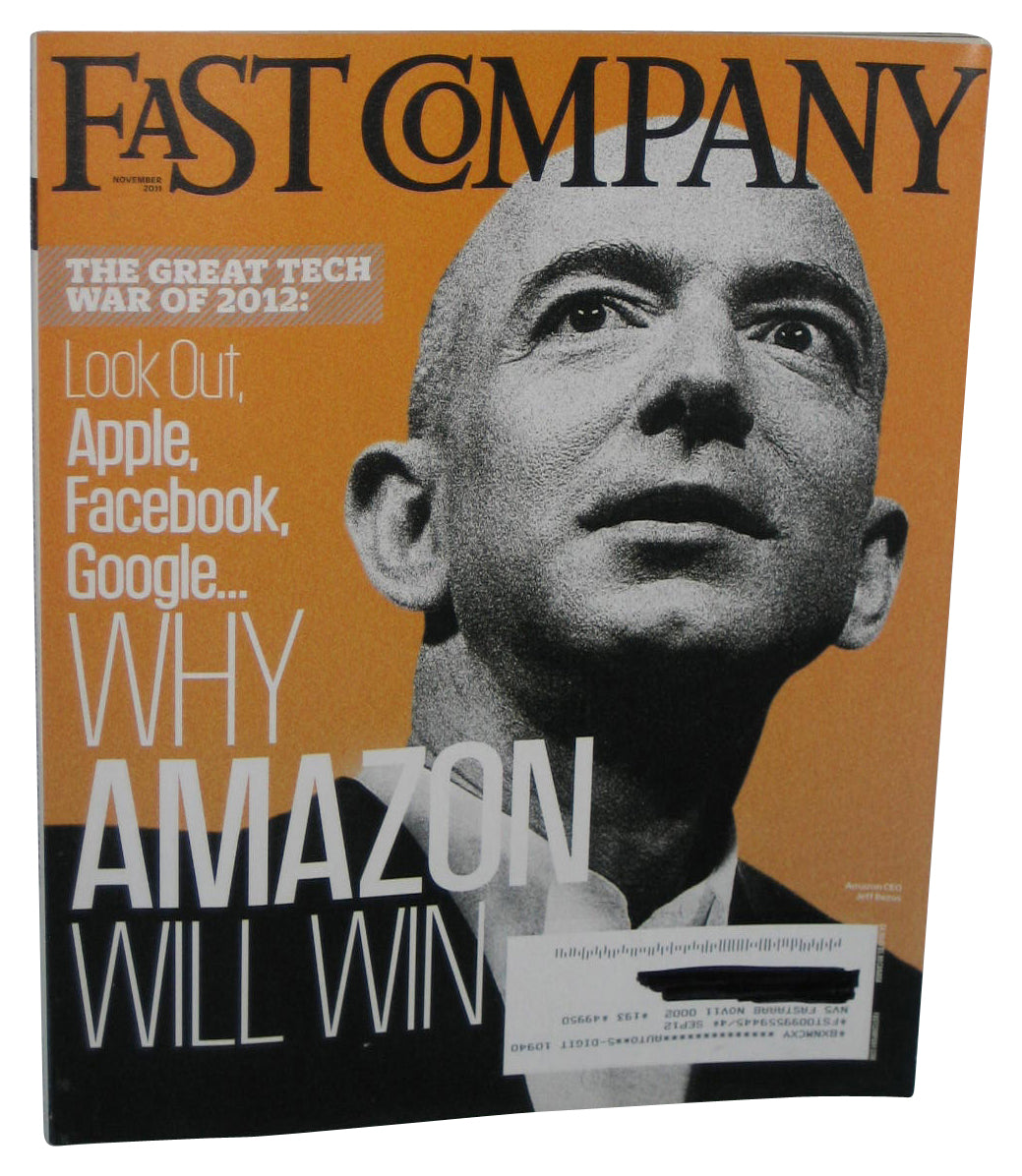 Fast Company November 2011 Magazine Book Issue #160