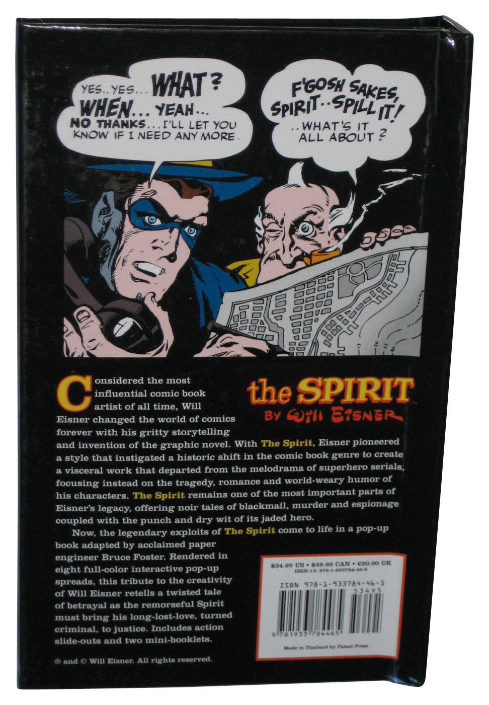 The Spirit A Pop-up Graphic Novel (2008) Hardcover Book