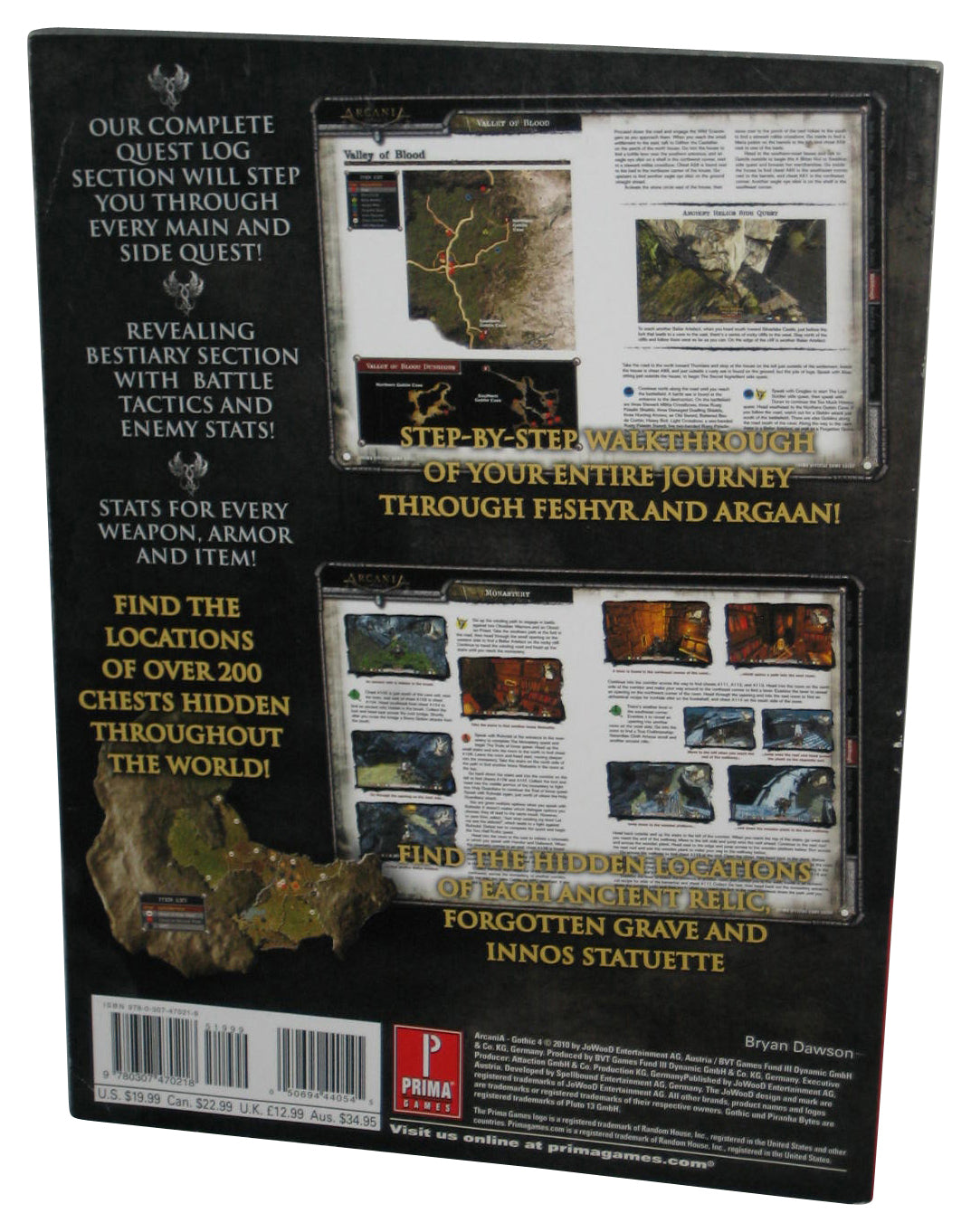Arcania Gothic 4 Prima Games (2010) Official Strategy Guide Book