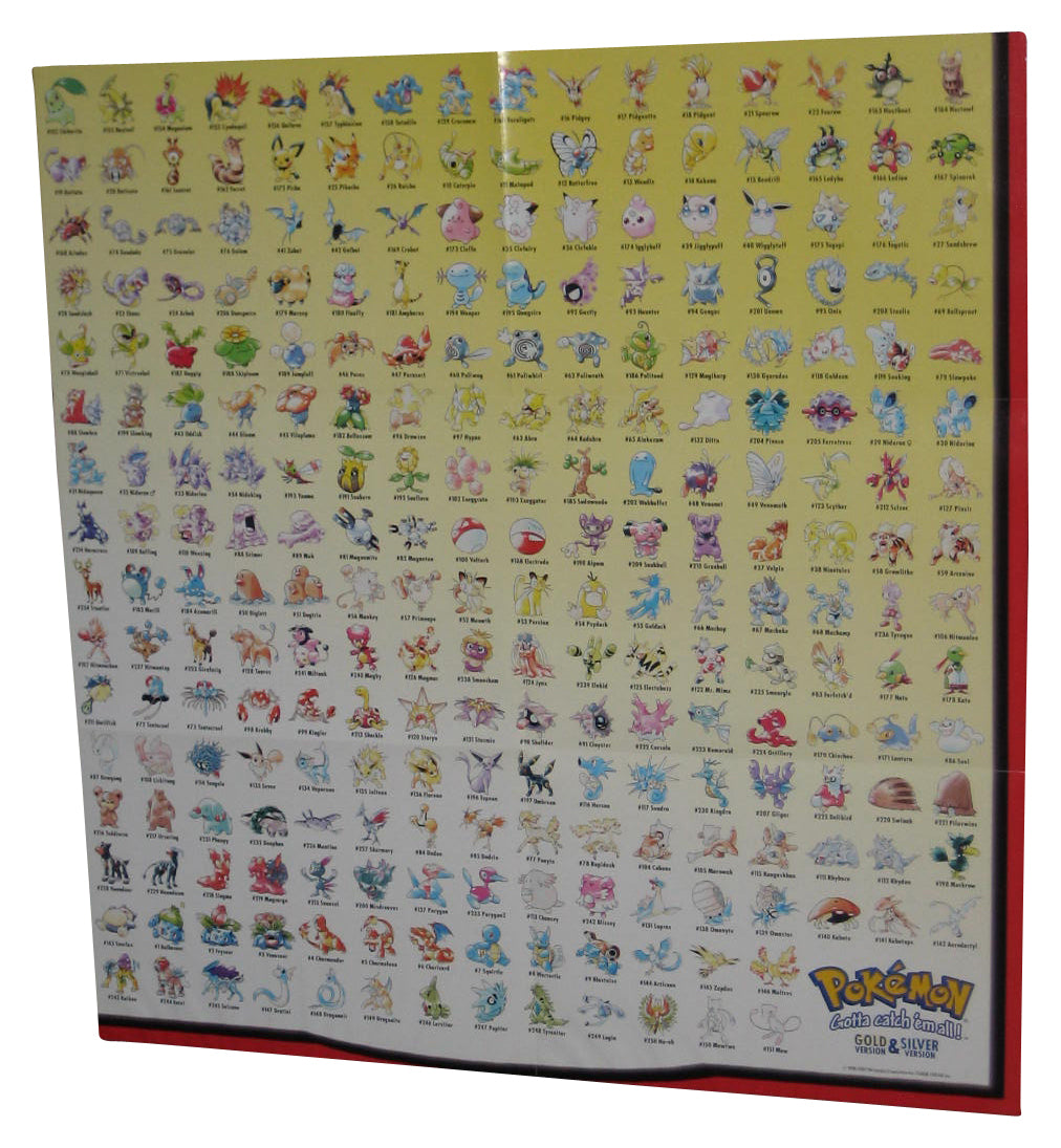 Pokemon Gold & Silver (2001) Nintendo 20 x 21 Inch Poster