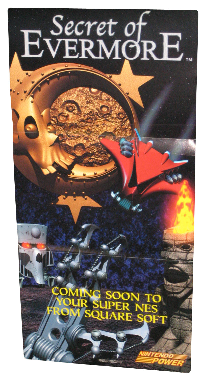 Nintendo Power Secret of Evermore Super NES Video Game Pull-Out Poster