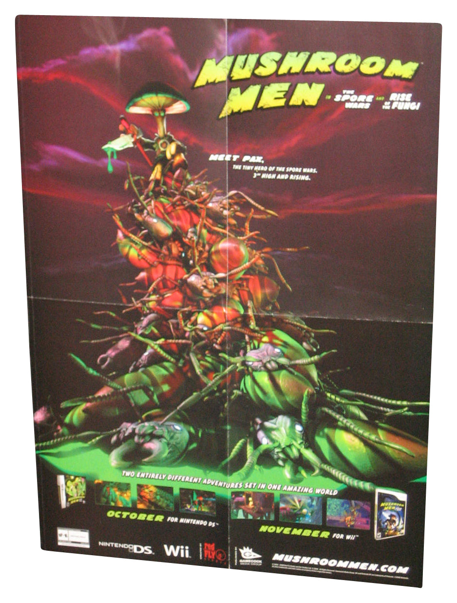 Nintendo Mushroom Men (2008) 20.5 x 14.5 Inch Video Game Poster