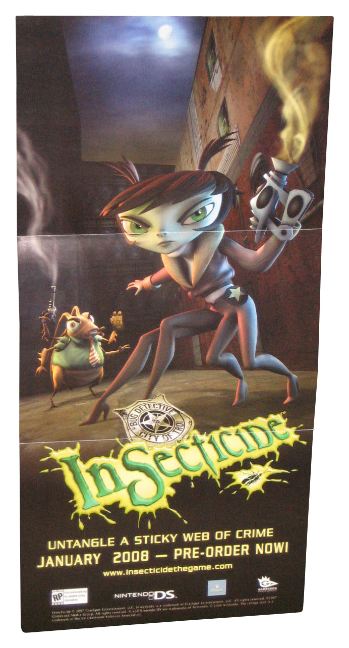 Nintendo Power Mushroom Men The Spore Wars (2007) Video Game Pull-Out Poster
