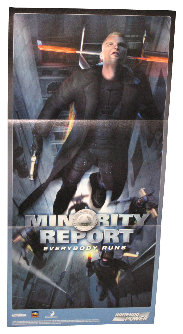 Nintendo Power Minority Report Everybody Runs (2002) Video Game Pull-Out Poster
