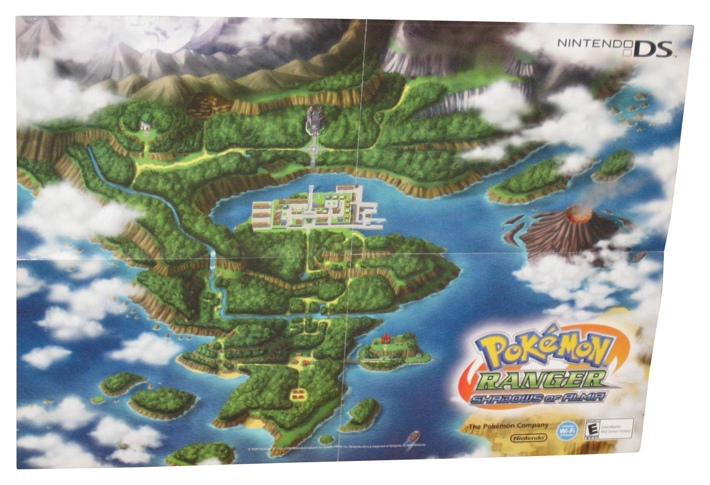 Nintendo Power Pokemon Ranger Shadows of Almia (2008) Video Game Pull-Out Poster