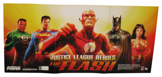 Nintendo Power Justice League Heroes The Flash (2006) Video Game Pull-Out Poster