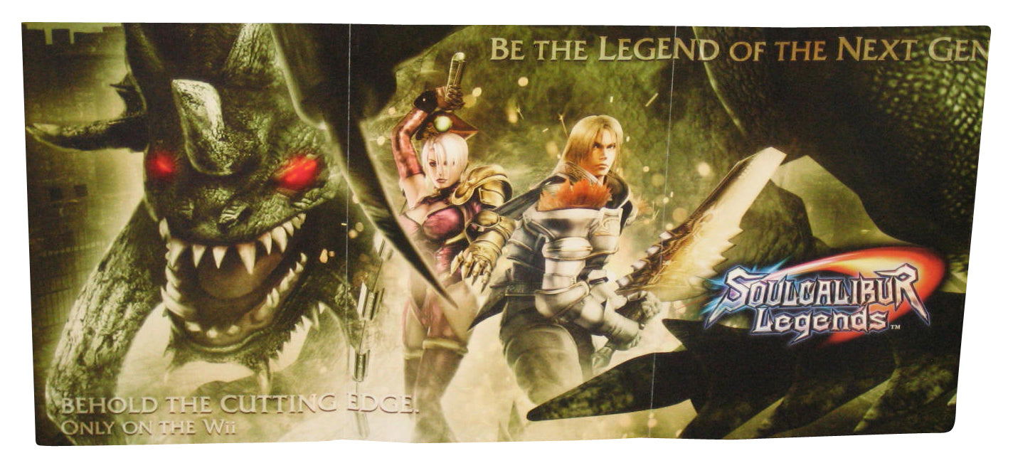 Nintendo Power Soul Calibur Legends Wii Video Game Pull-Out Poster