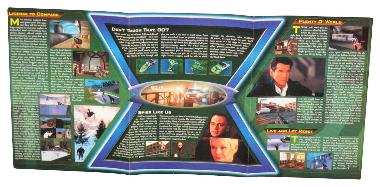 Nintendo Power The World Is Not Enough 007 (2000) Video Game Pull-Out Poster