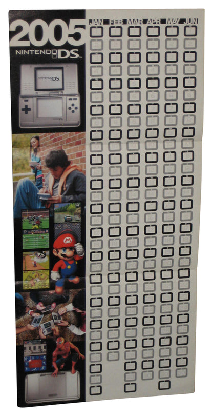 Nintendo Power DS Calendar (2005) Video Game Pull-Out Poster