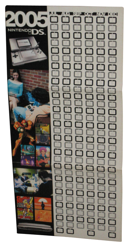 Nintendo Power DS Calendar (2005) Video Game Pull-Out Poster