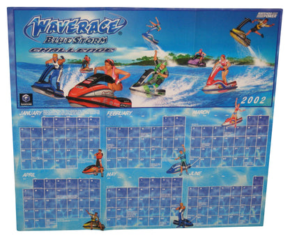 Nintendo Power Wave Race Blue Storm Gamecube Calendar (2002) Pull-Out Poster