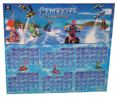 Nintendo Power Wave Race Blue Storm Gamecube Calendar (2002) Pull-Out Poster