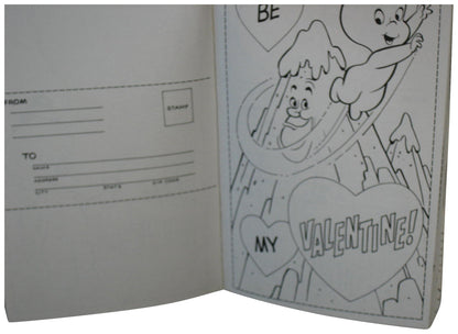 Casper Friendly Ghost & Wendy Valentines To Color And Send (1976) Paperback Book