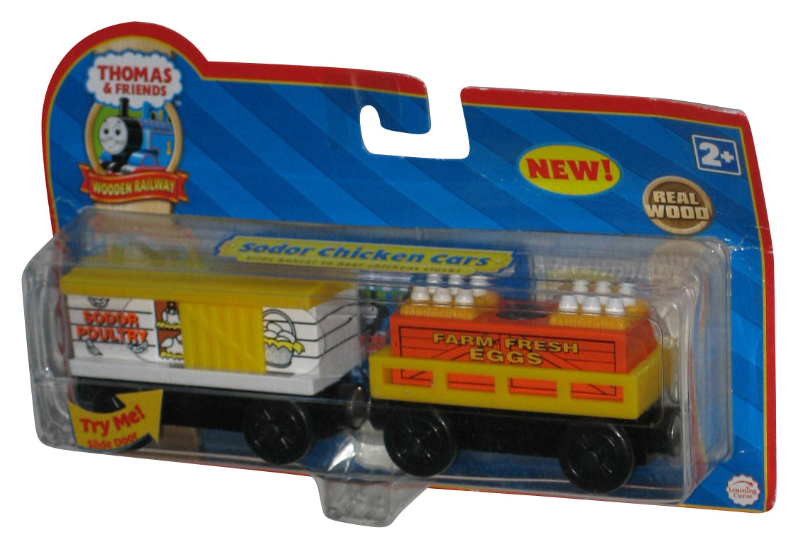 Thomas & Friends Wooden Railway (2007) Real Wood Sodor Chicken Cars Toy Train