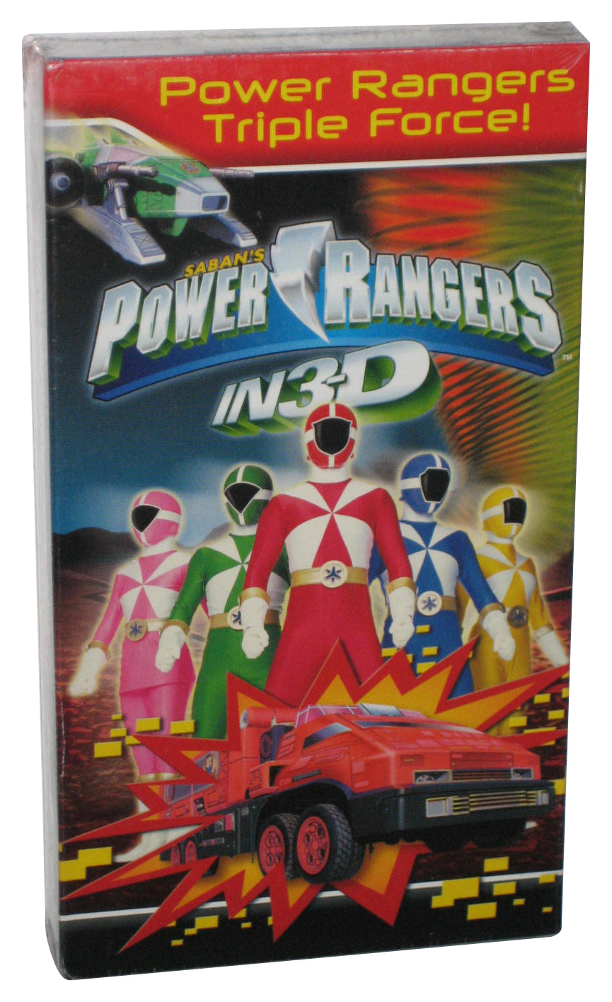Power Rangers In 3-D Triple Force (2000) Saban VHS Tape