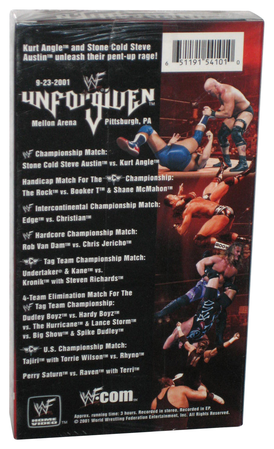 WWF Unforgiven VHS (2001) Wrestling WWE VHS Tape - (Greatest of Battles)