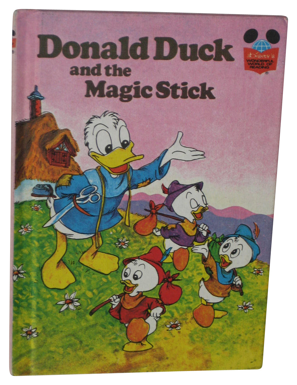 Disney Donald Duck And The Magic Stick (1974) Hardcover Book