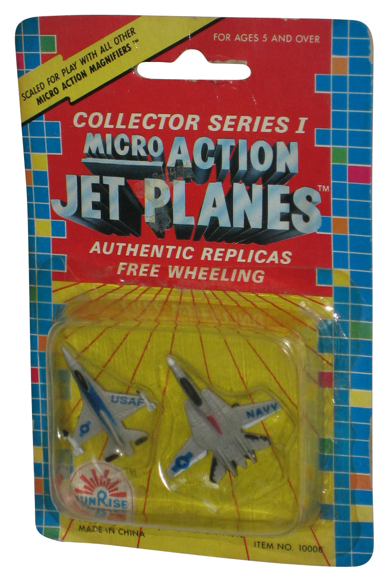 Funrise Micro Action Jet Planes USAF Navy (1989) Collector Series II Toy Replica Planes 2-Pack