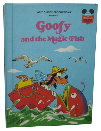 Disney Goofy And The Magic Fish (1979) Wonderful World Reading Hardcover Book