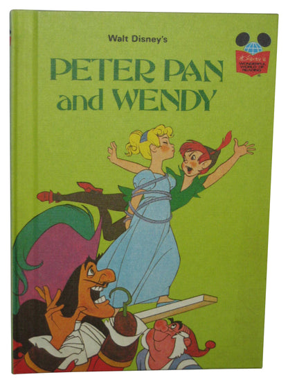 Disney Peter Pan And Wendy (1981) Wonderful World Reading Hardcover Book