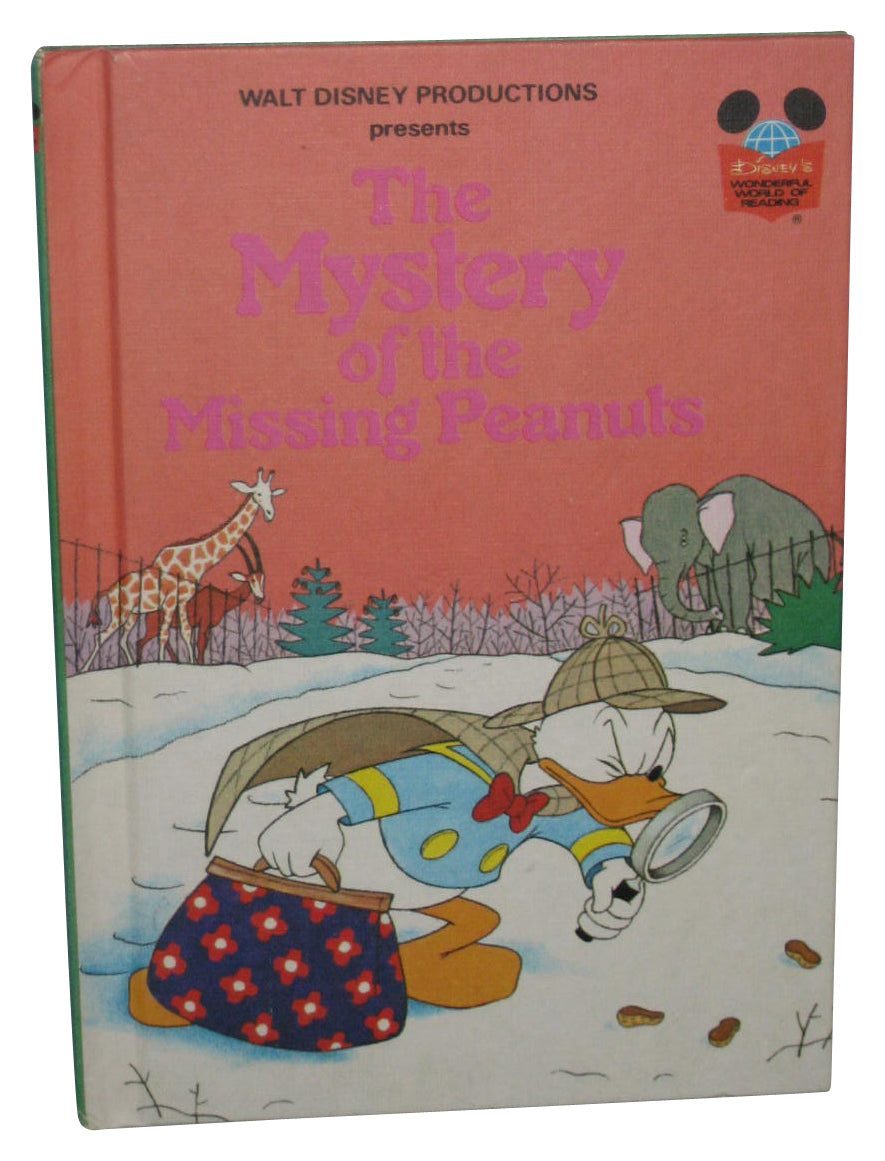 Disney Mystery of The Missing Peanuts (1975) Hardcover Book - (Wonderful World Reading)