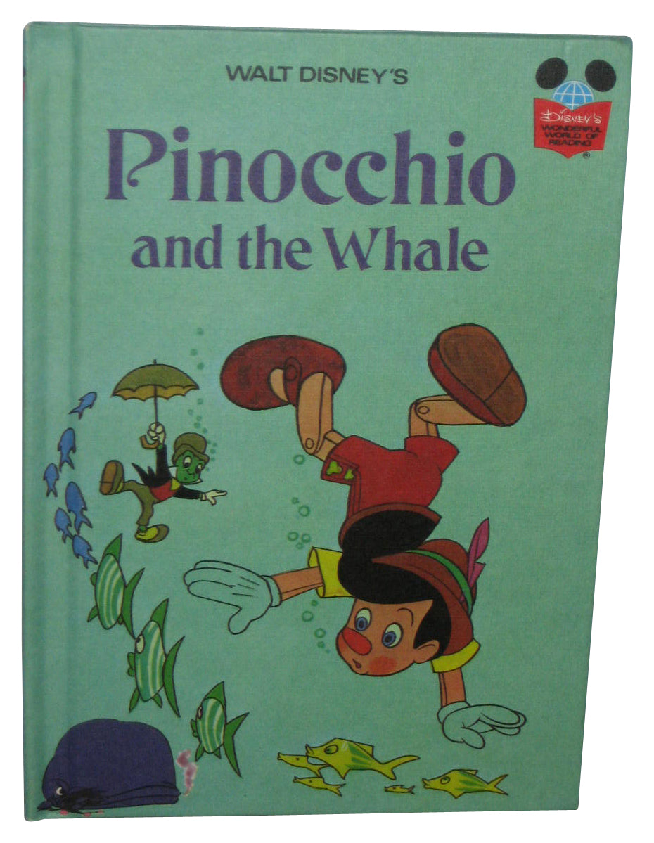 Disney Pinocchio And The Whale (1977) Wonderful World Reading Hardcover Book